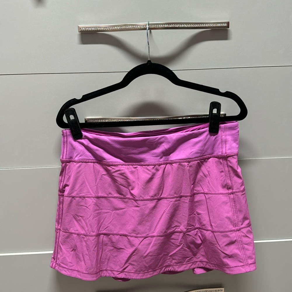 Lululemon purple pace rival size 10 mid rise skirt